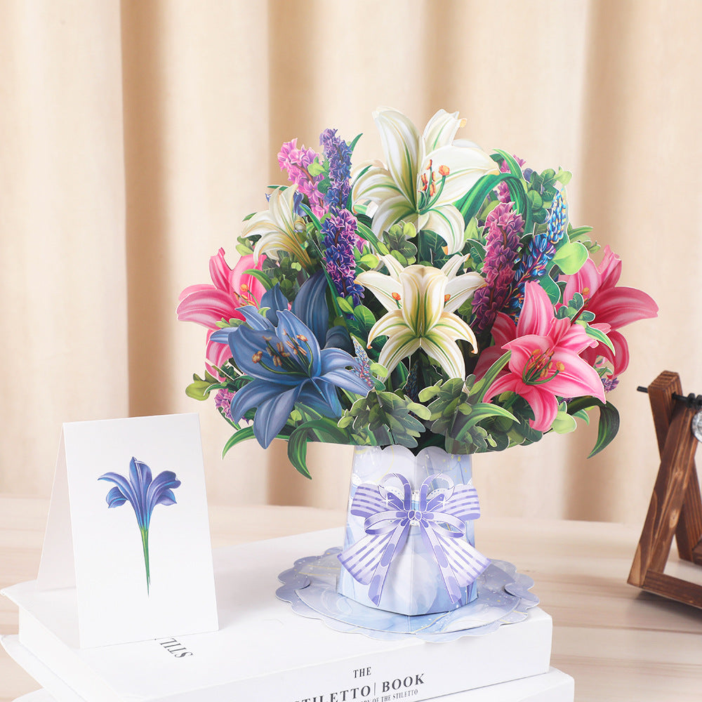🦋3D Butterfly And Daisy Pop-Up Card