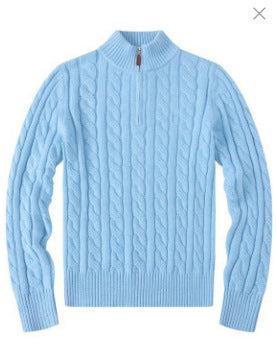 Men's Half Zip Knit Sweater