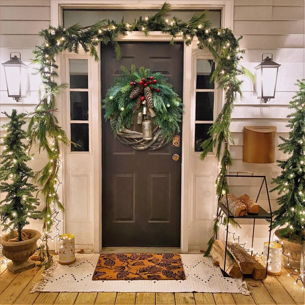 🔥Early Christmas Sale🍭Farmhouse Christmas Wreath Boho Wreath Holiday Wreath