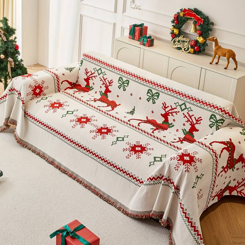 Christmas Themed Sofa Cover