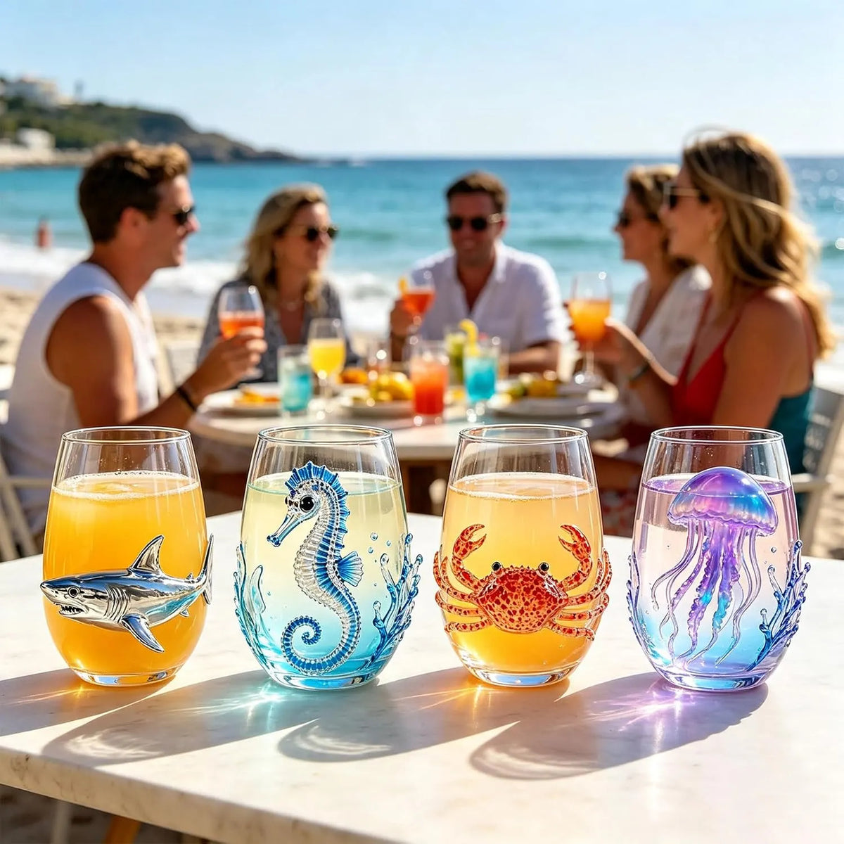 🌊 3D Marine Life Handcrafted Glassware