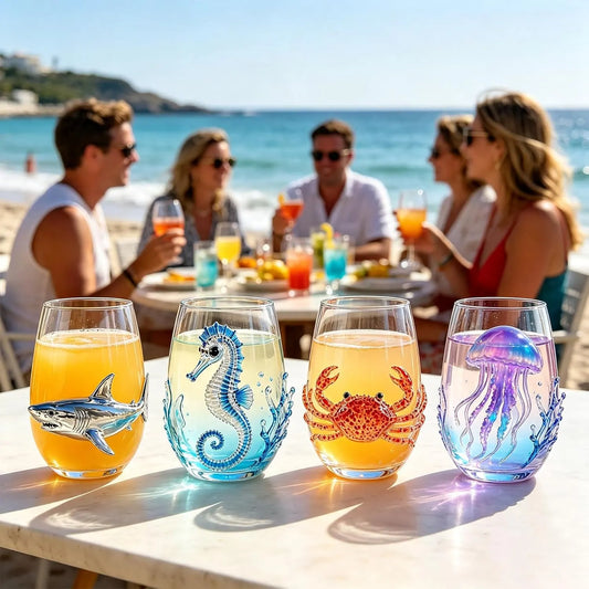 🌊 3D Marine Life Handcrafted Glassware