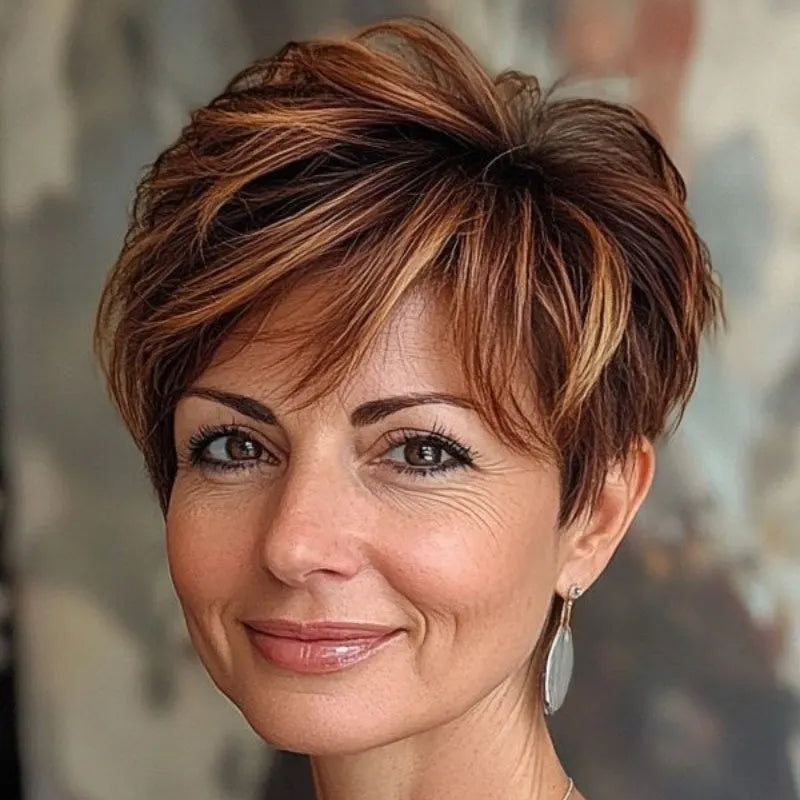 Breathable & Natural Short Hair Topper