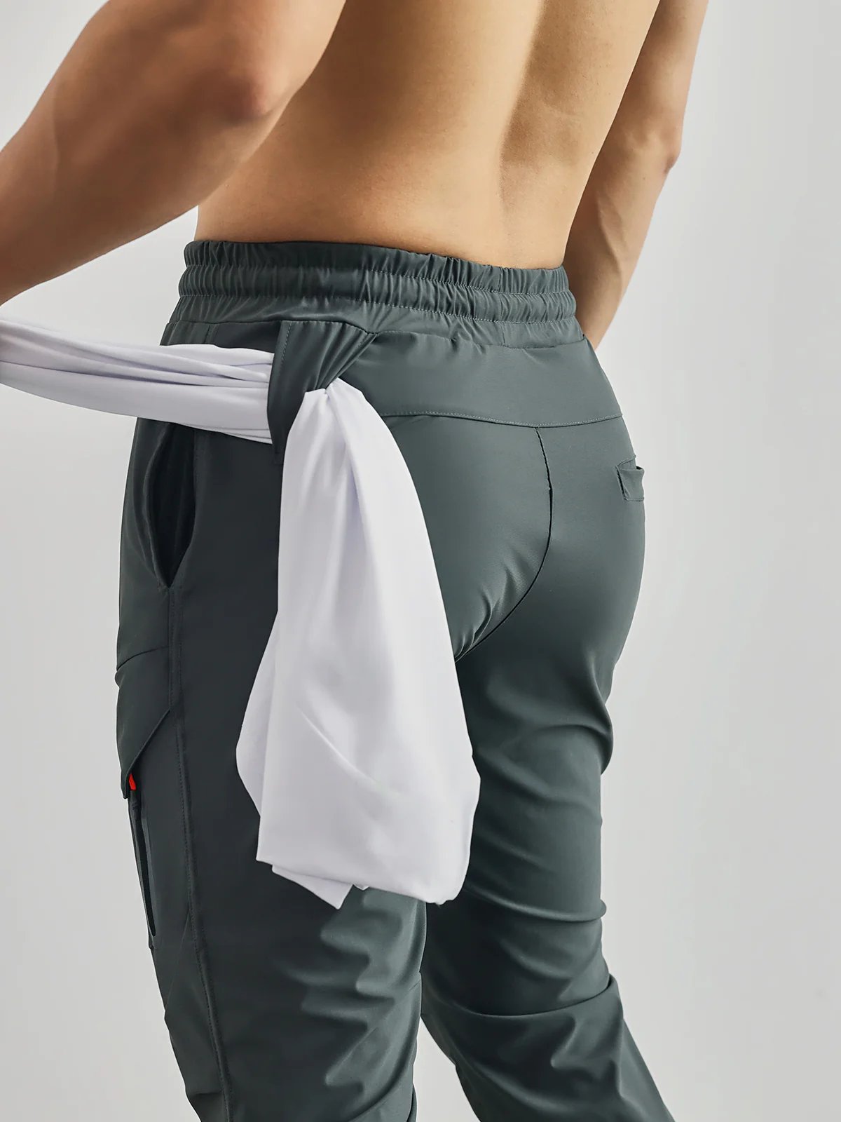 High Rib Cargo Jogger Athletic Pants