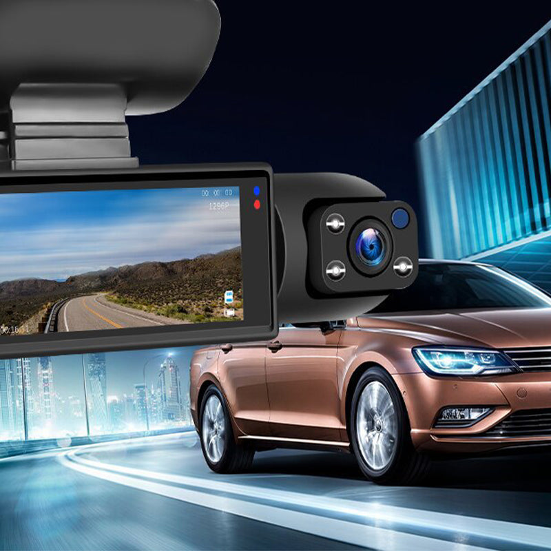 🚗📹Dash Cam With 170° Wide-Angle And 1080p Dual Lens