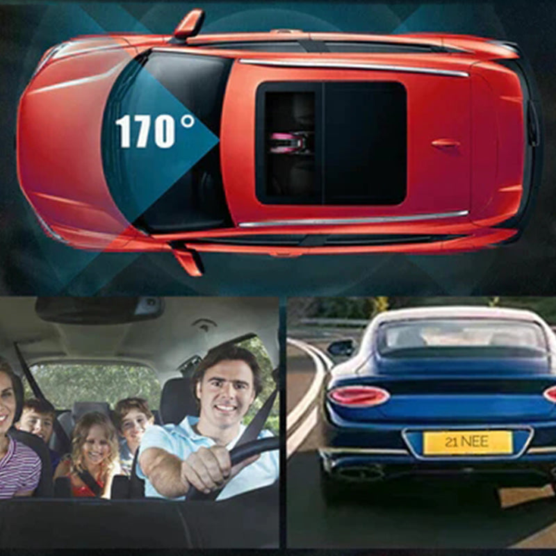 🚗📹Dash Cam With 170° Wide-Angle And 1080p Dual Lens