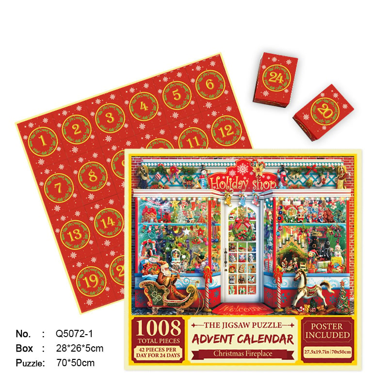 🎄Christmas Advent Calendar Jigsaw Puzzle 1000pcs🧩🎁(Buy 2 Free Shipping)