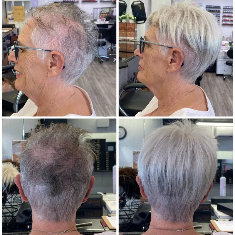 Breathable & Natural Short Hair Topper