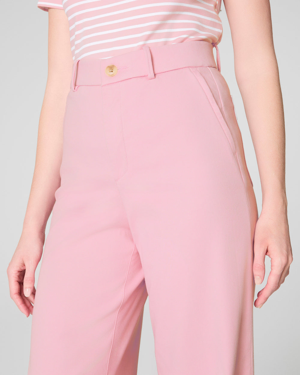 Tummy Control Stretch Twill Wide Leg Pant (Buy 2 Free Shipping)