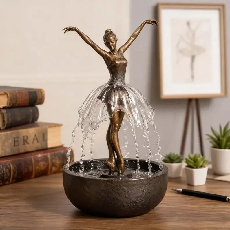💃🩰Elegant Ballet Dancer Desktop Fountain