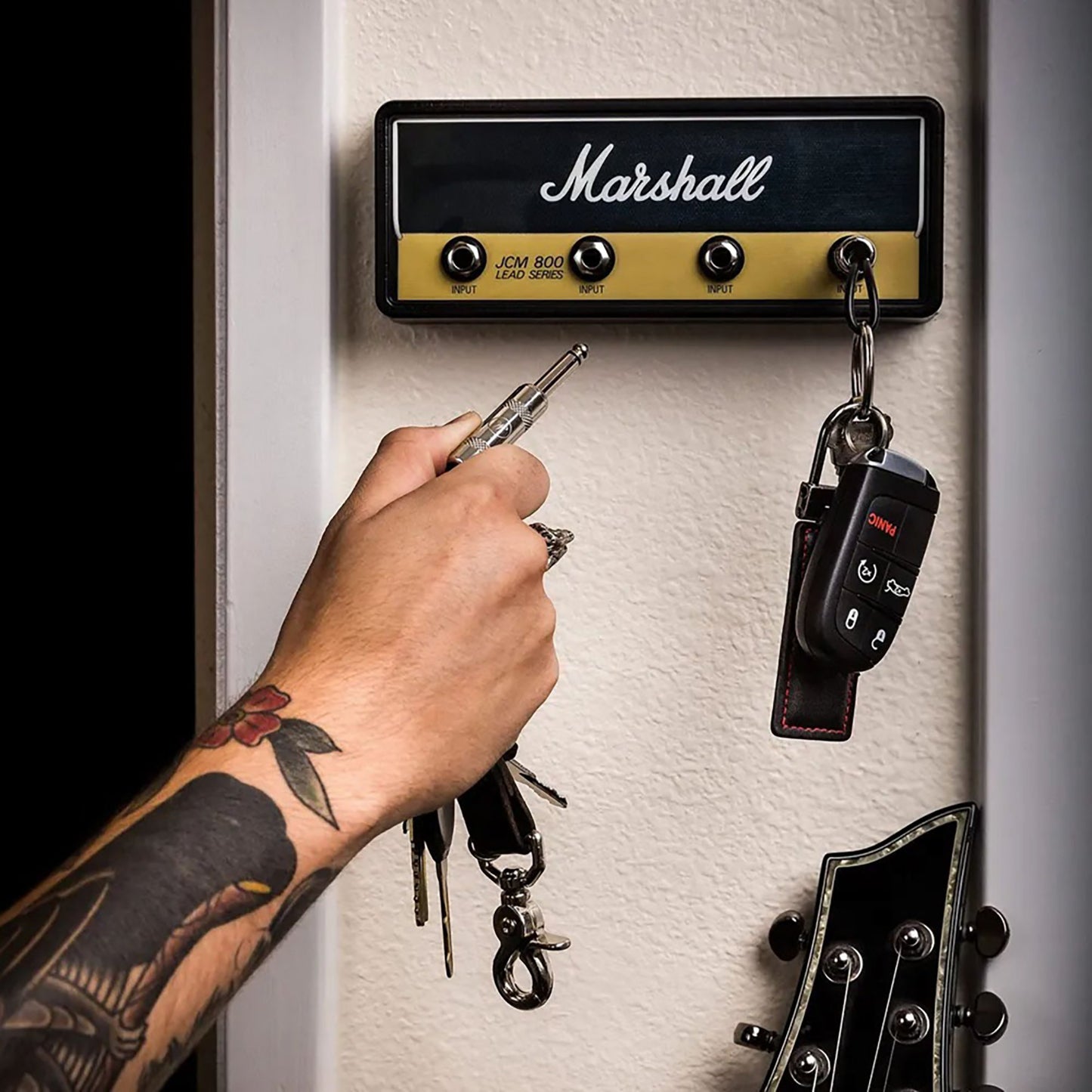 ⏰ 🎸🔑Musical Jack Rack Key Holder-Guitarist's Key Organizer