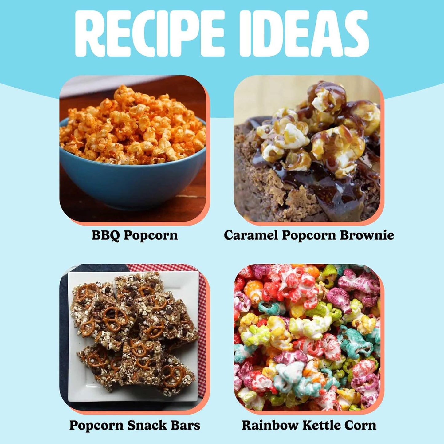 Hot Air Popcorn Popper, Healthy And Delicious Popcorn In Minutes