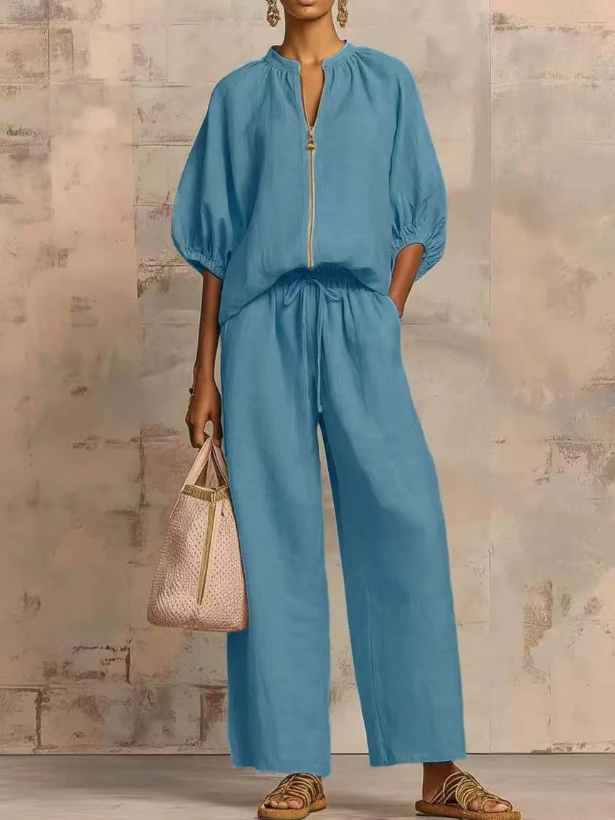 ✨Women's Solid Color 2-Piece Tracksuit