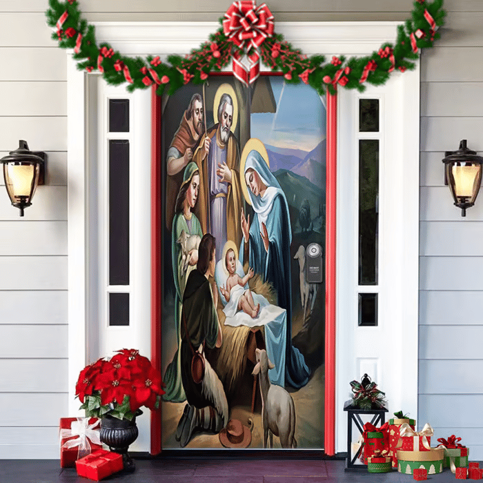 🌟2025 Christmas And Halloween Front Door Decoration