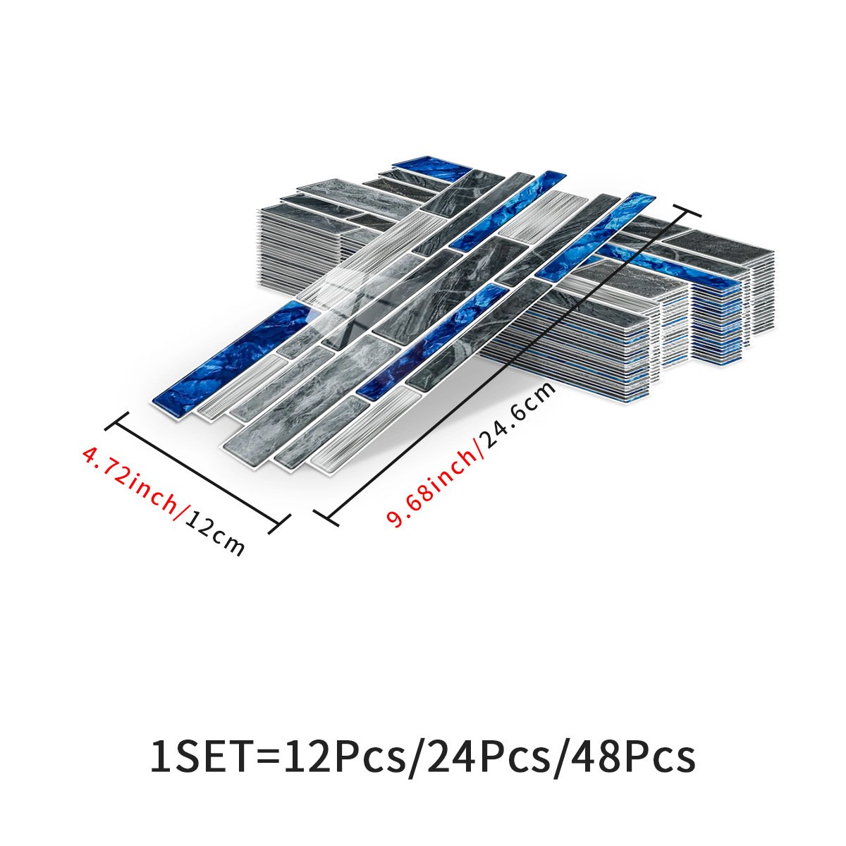 3D Marble Pattern Wall Sticker