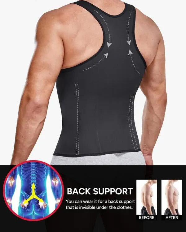 Men's Waist-Tightening Zipper Vests