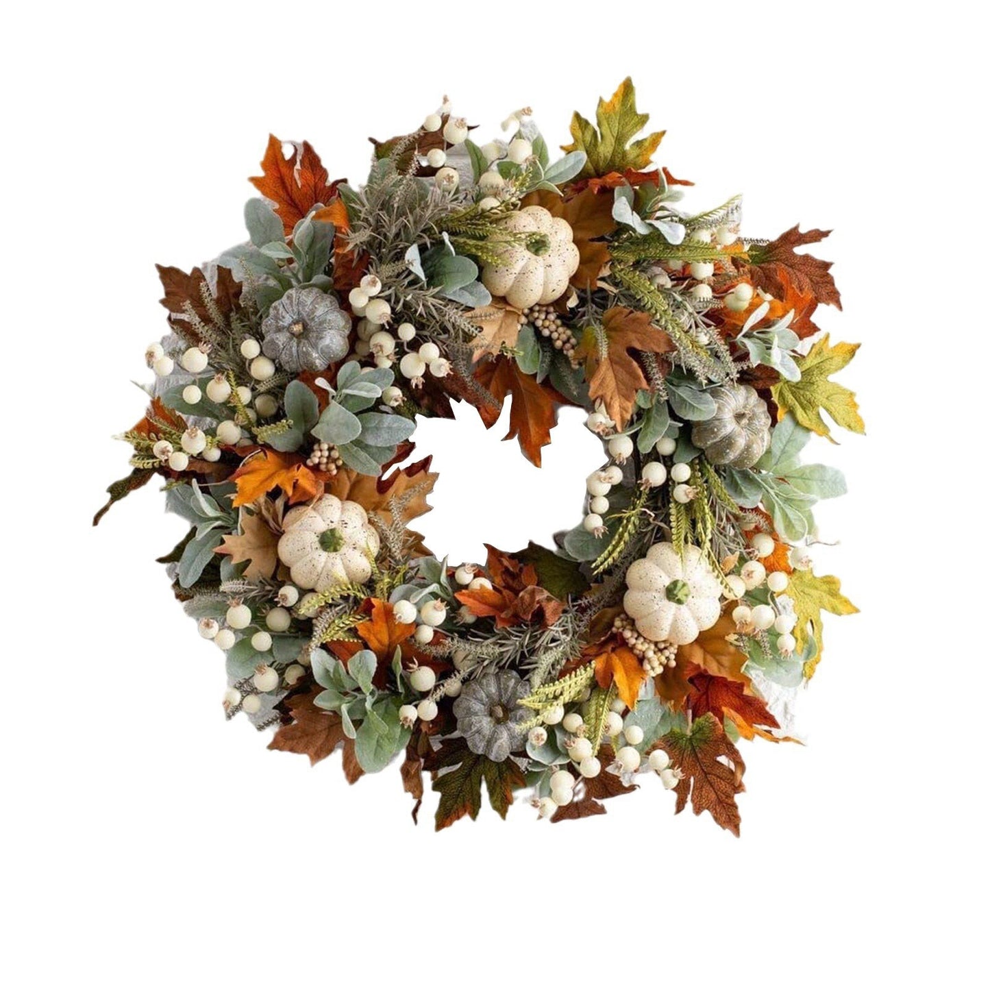 🔥Special Fall Sale 49% OFF🍁Fall Wreath with Pumpkin Maple Leaves