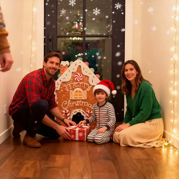 🏑Gingerbread Golf Game Set-Fun Christmas Family Game