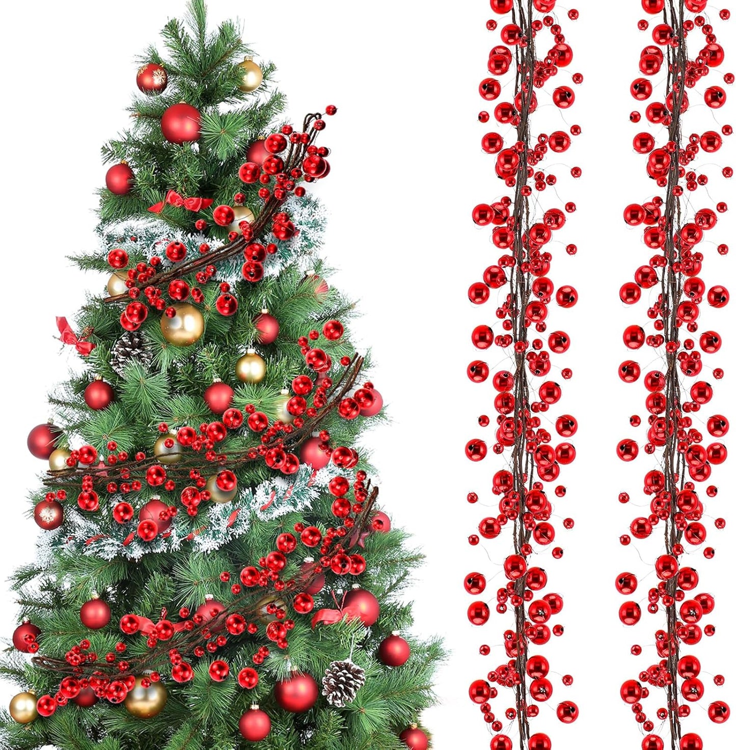 🎄Classic Christmas Ball Garland - 6ft of Festive Elegance
