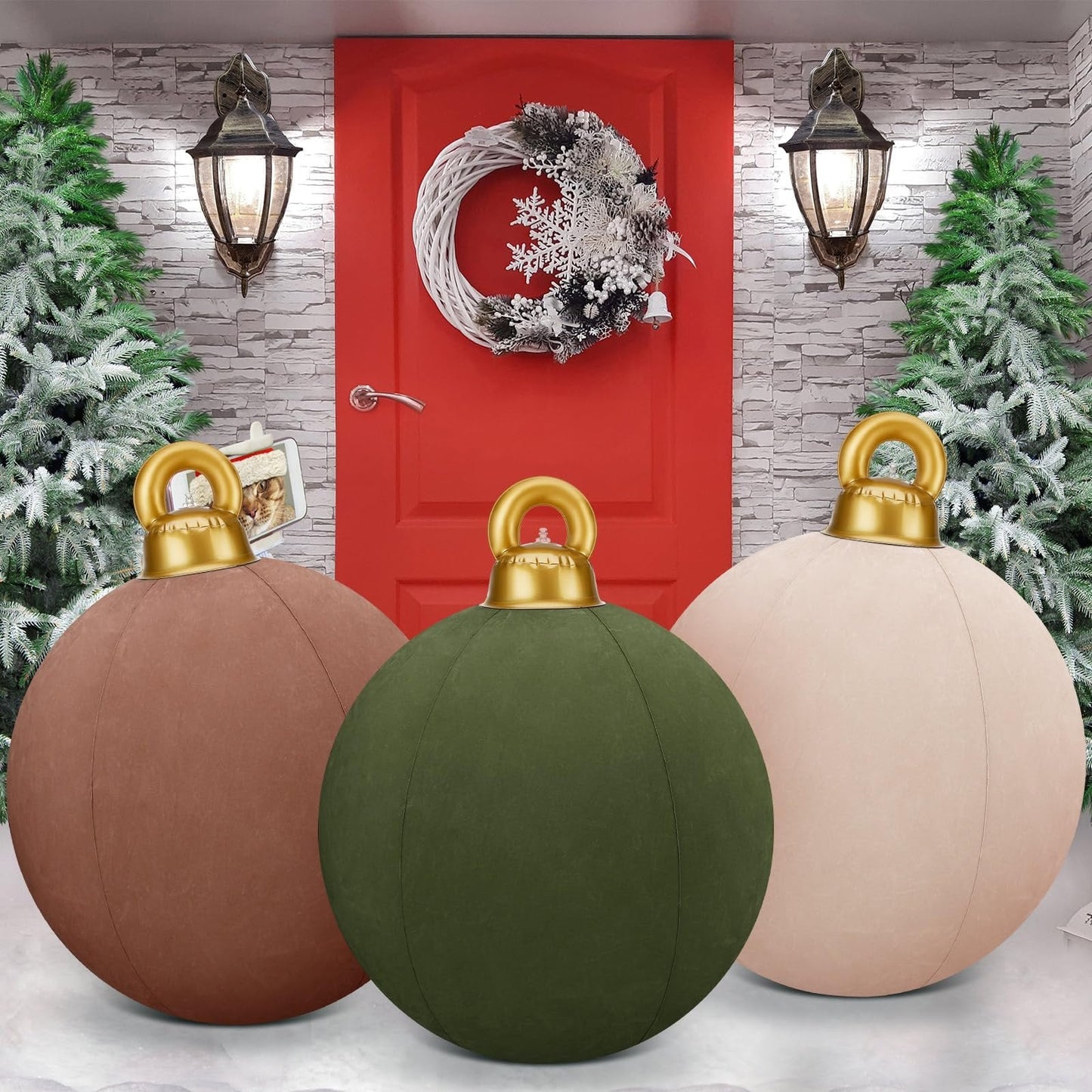 Giant Inflatable Velvet Christmas Ball