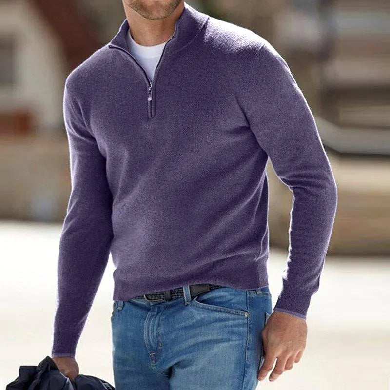 🎁This Week's Special Price $35.99💥Men's Cashmere Zip Basic Sweater