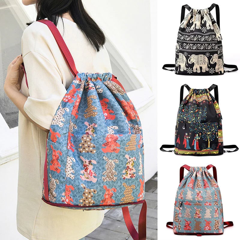 Drawstring Foldable Large Capacity Wet And Dry Separation Travel Sports Backpack