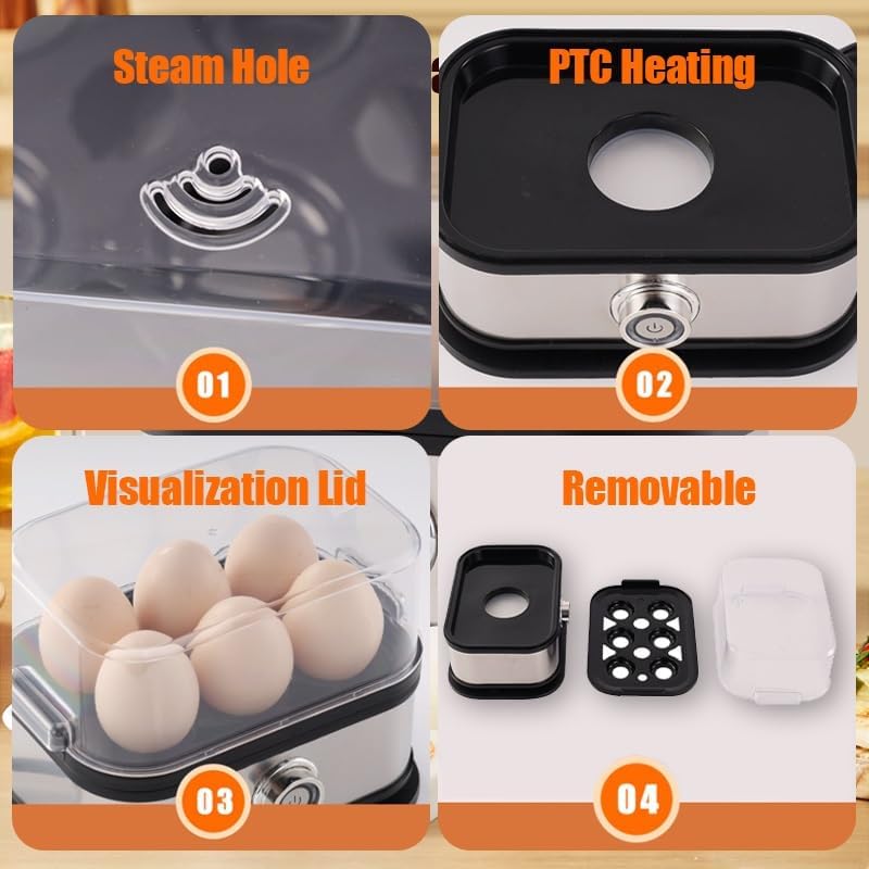 Effortless Egg Cooking with the Ultimate Stainless Steel Egg Cooker