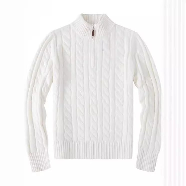 Men's Half Zip Knit Sweater