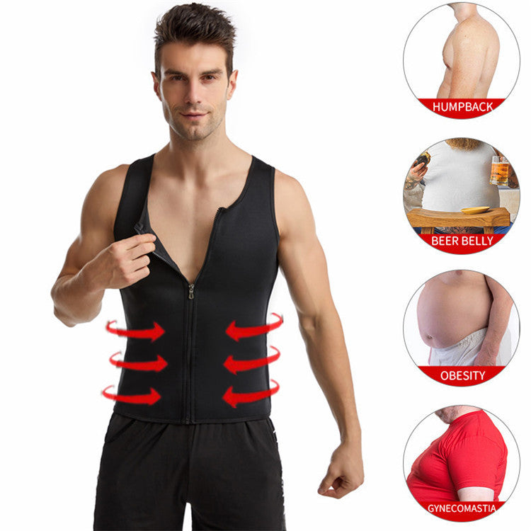 Men's Waist-Tightening Zipper Vests