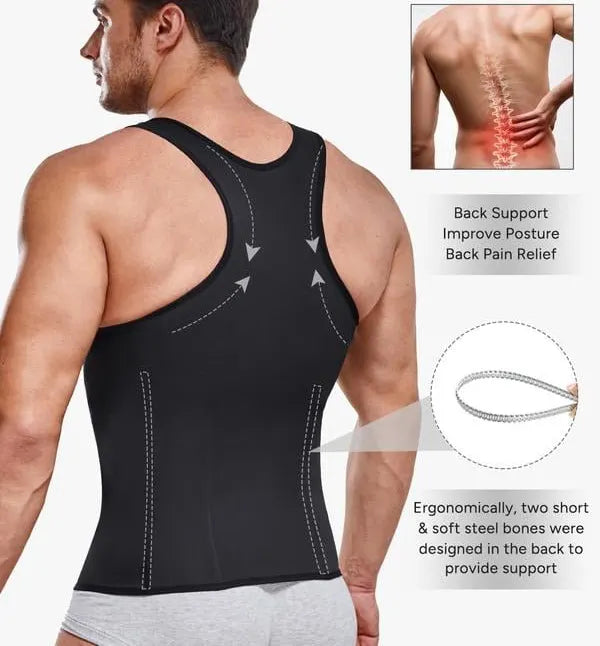 Men's Waist-Tightening Zipper Vests