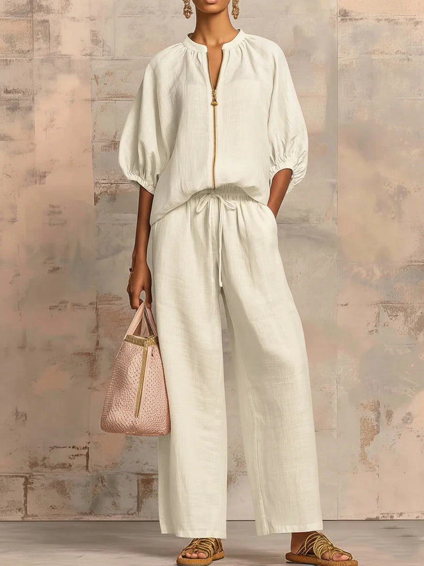 ✨Women's Solid Color 2-Piece Tracksuit