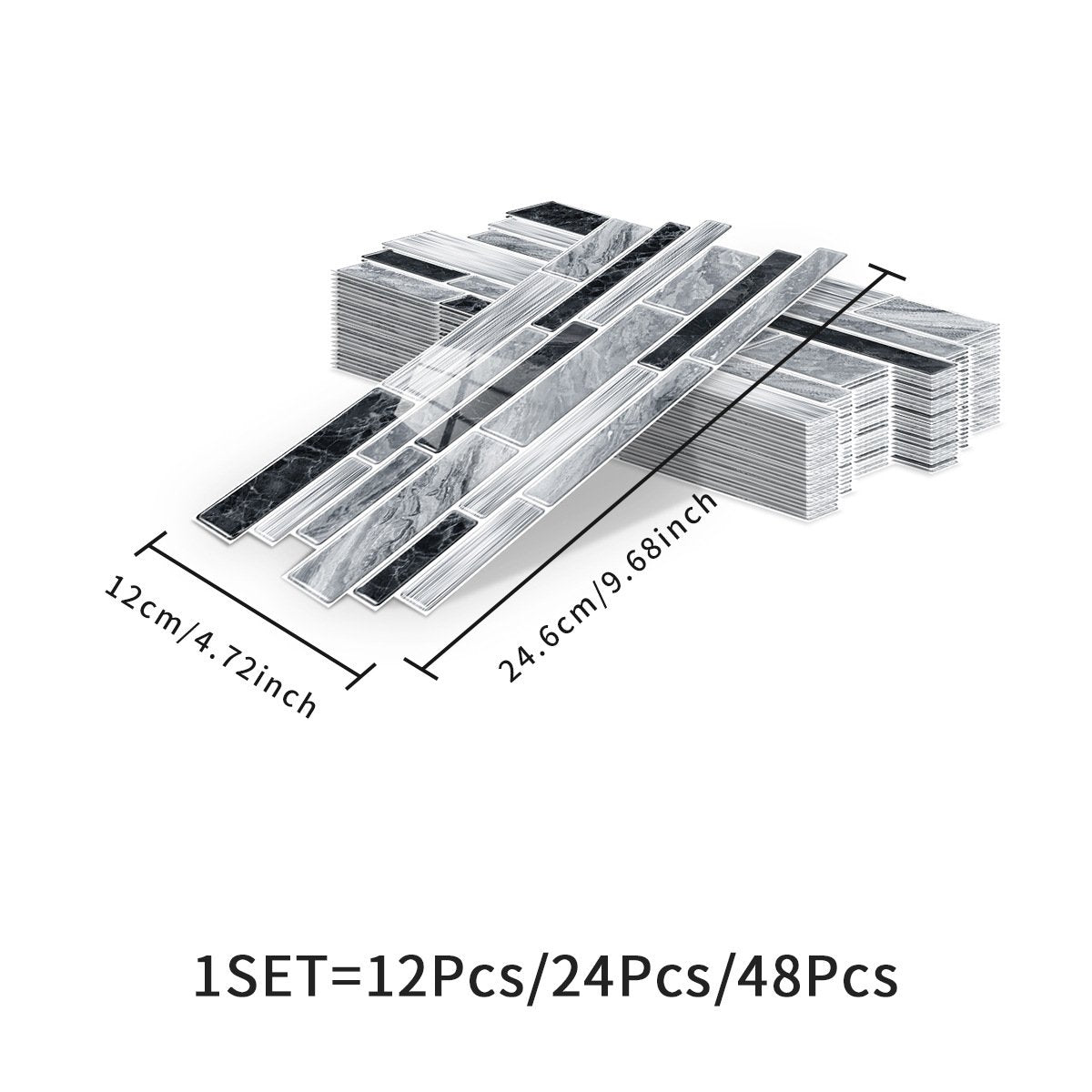 3D Marble Pattern Wall Sticker