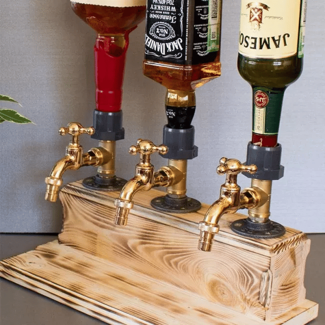 💥PROMOTION 49%OFF💥Liquor Alcohol Whiskey wood Dispenser