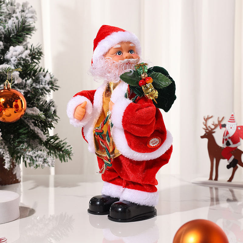 🎅Santa Claus Wiggling His Hips While Playing A Musical Guitar