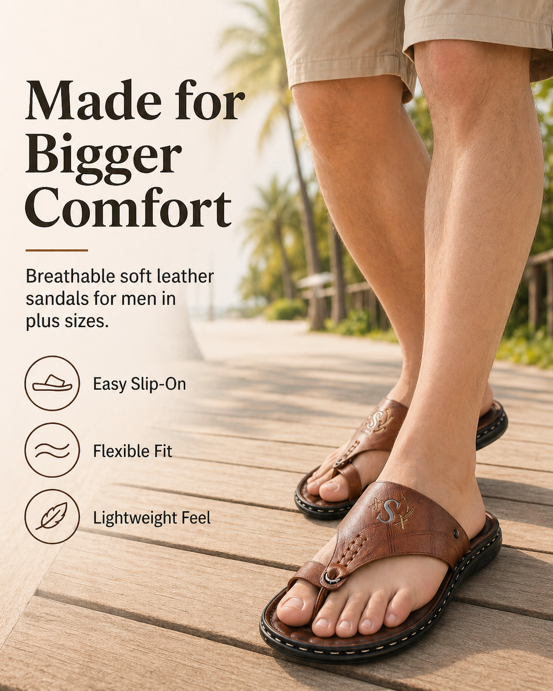 💞Breathable Soft Leather Outdoor Sandals for Men