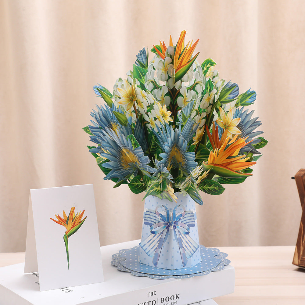 🦋3D Butterfly And Daisy Pop-Up Card