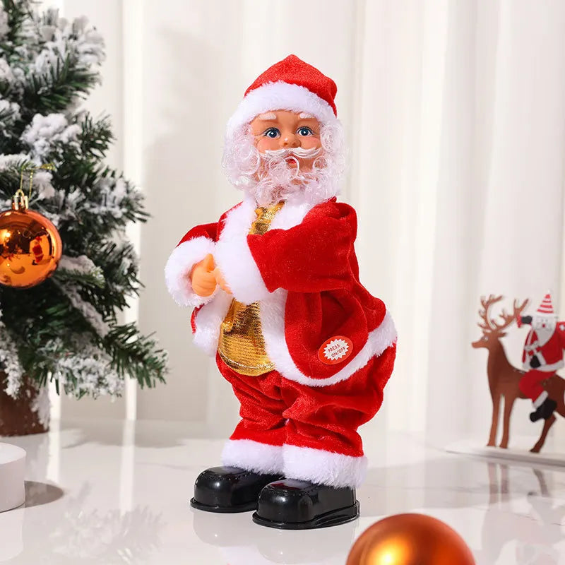 🎅Santa Claus Wiggling His Hips While Playing A Musical Guitar