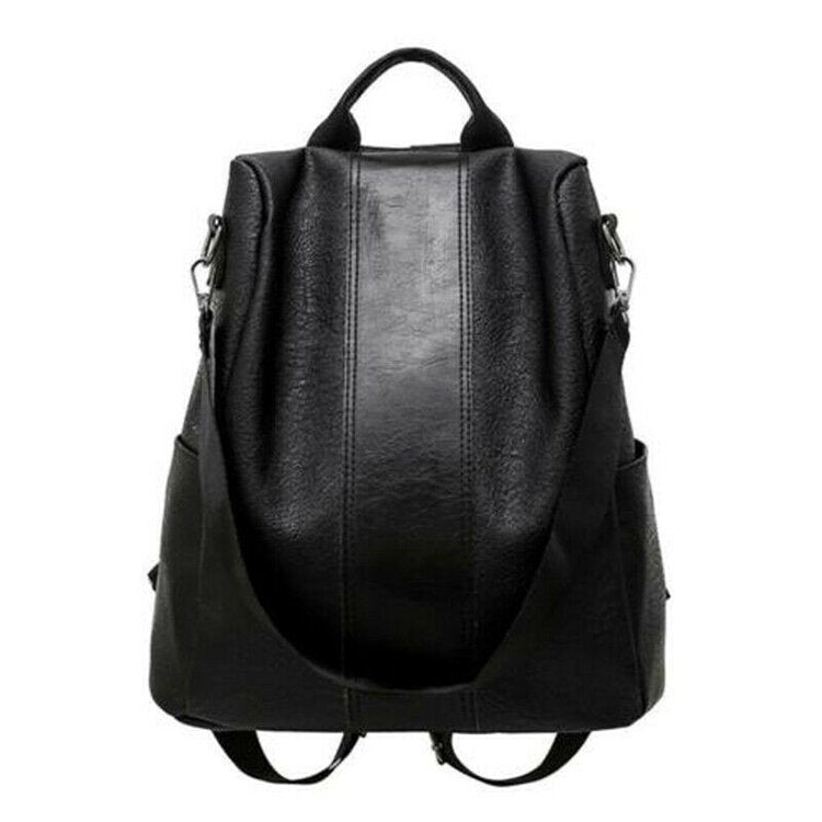 Leather Ladies Anti-Theft Backpack