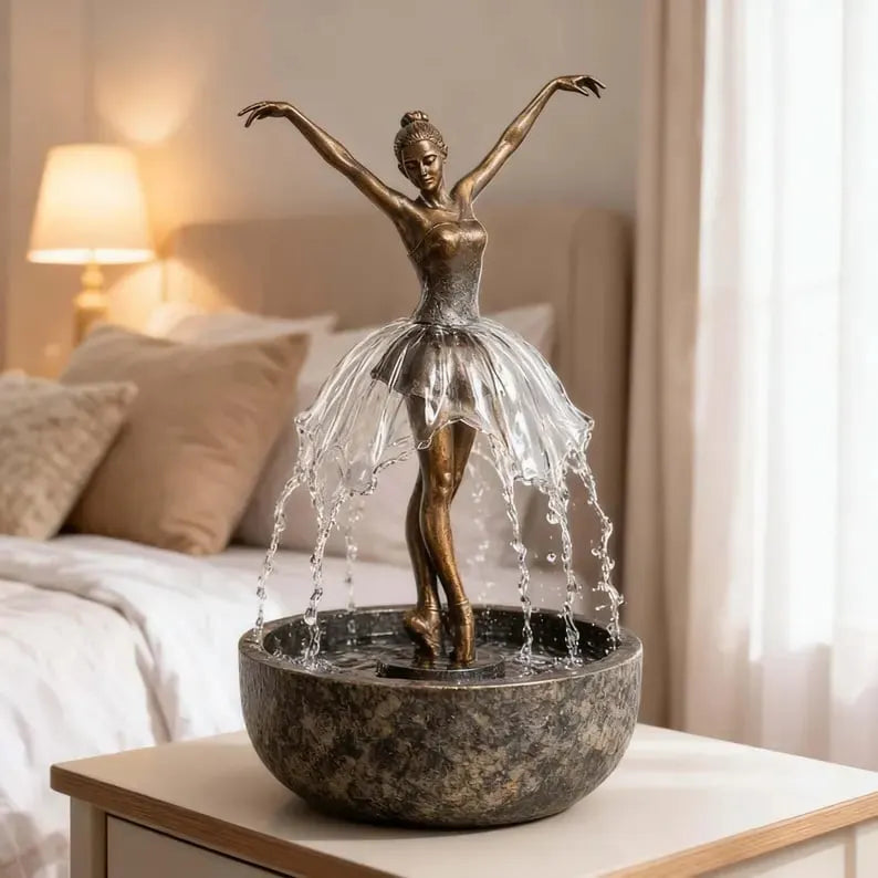 💃🩰Elegant Ballet Dancer Desktop Fountain
