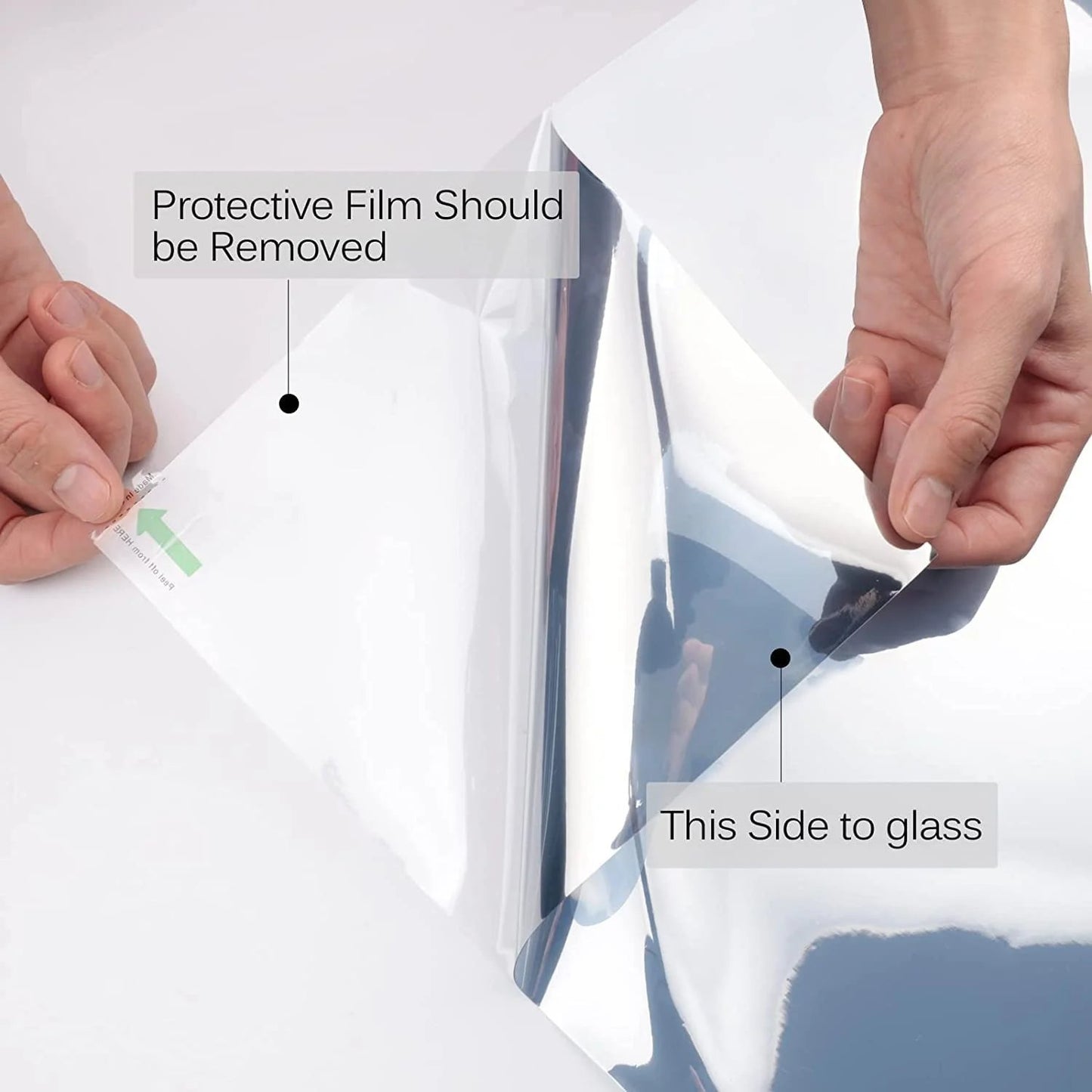 Privacy Sun Blocking Anti-UV Reflective Window Film