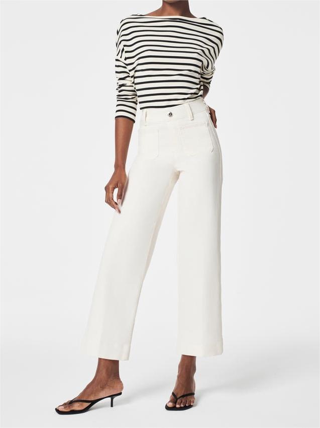 Tummy Control Cropped Wide-Leg Jeans(BUY 2 FREE SHIPPING)