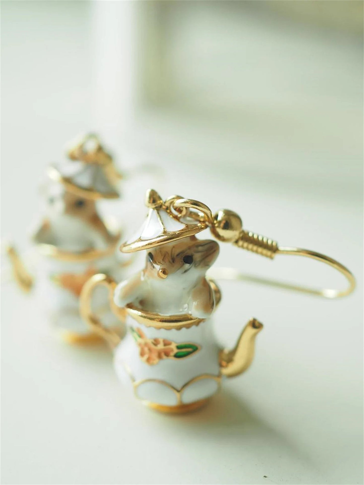 🎁Mouse In My Teapot Earrings Set