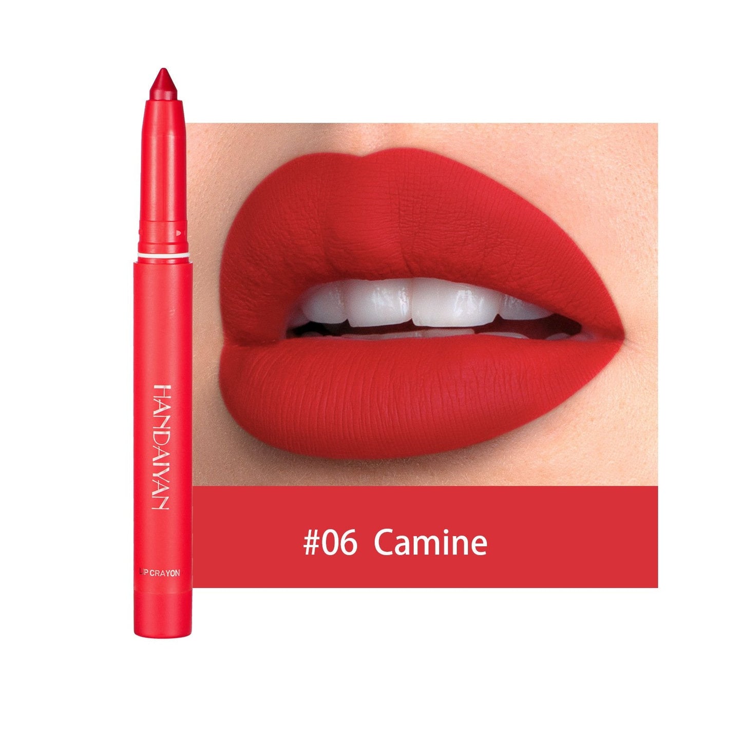 12 Color Rotating Sharpenable Matte Lipstick Pencils