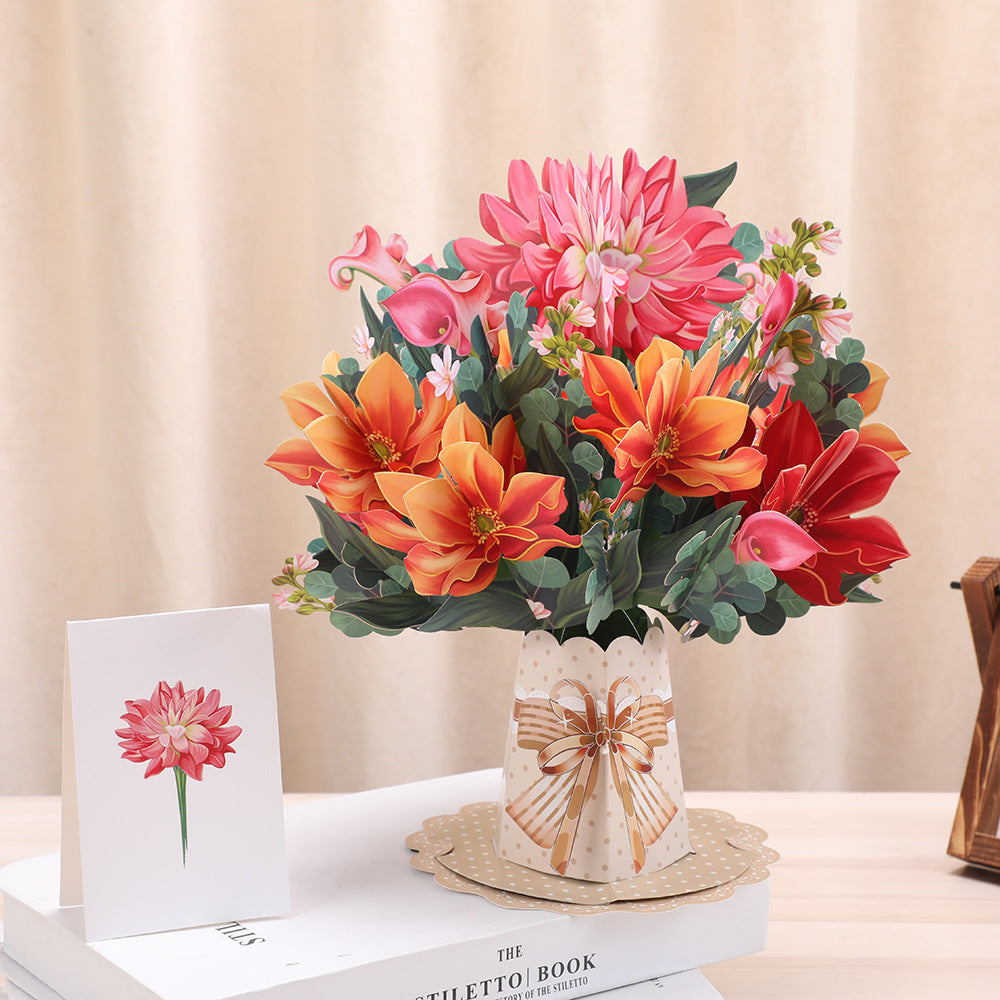 🦋3D Butterfly And Daisy Pop-Up Card