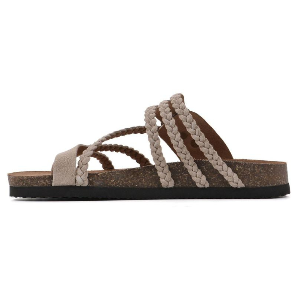 Braided Cork Sandals