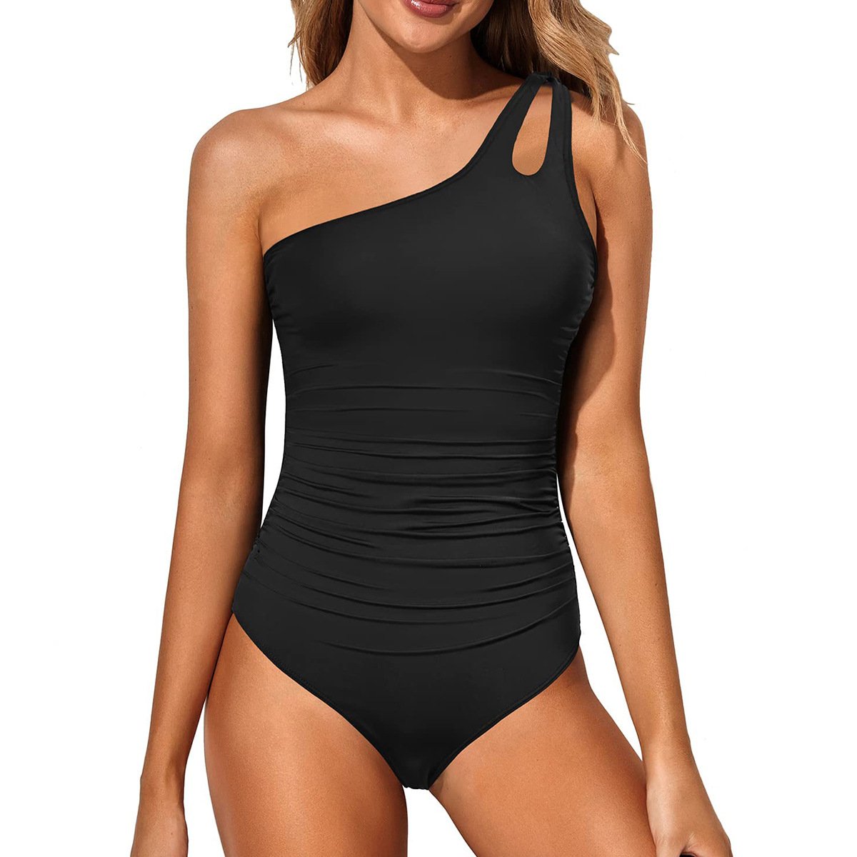 🩱One-Shoulder One-Piece Swimsuit