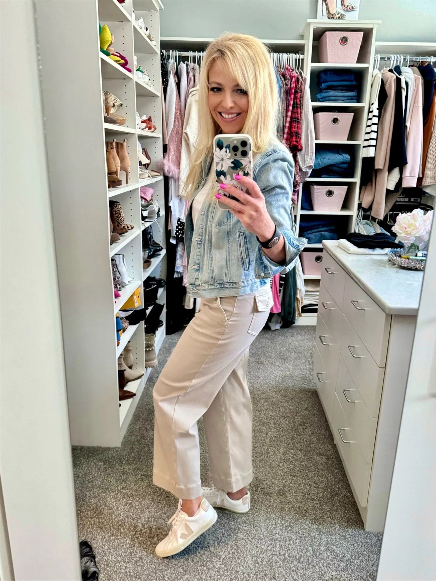 Women Stretch Tummy Control Twill Cropped Wide Leg Pant (BUY 2 FREE SHIPPING)