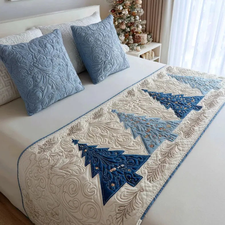 🍽️Quilted Table Runner with Vivid 3D Design