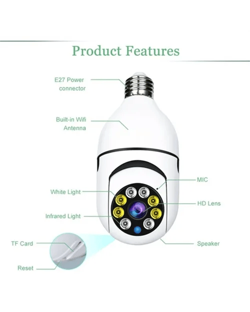 🔥Wireless Wifi Light Bulb Camera Security Camera