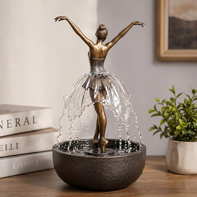 💃🩰Elegant Ballet Dancer Desktop Fountain